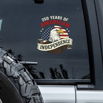 250 Years Of American Independence Car Window Decal Sticker