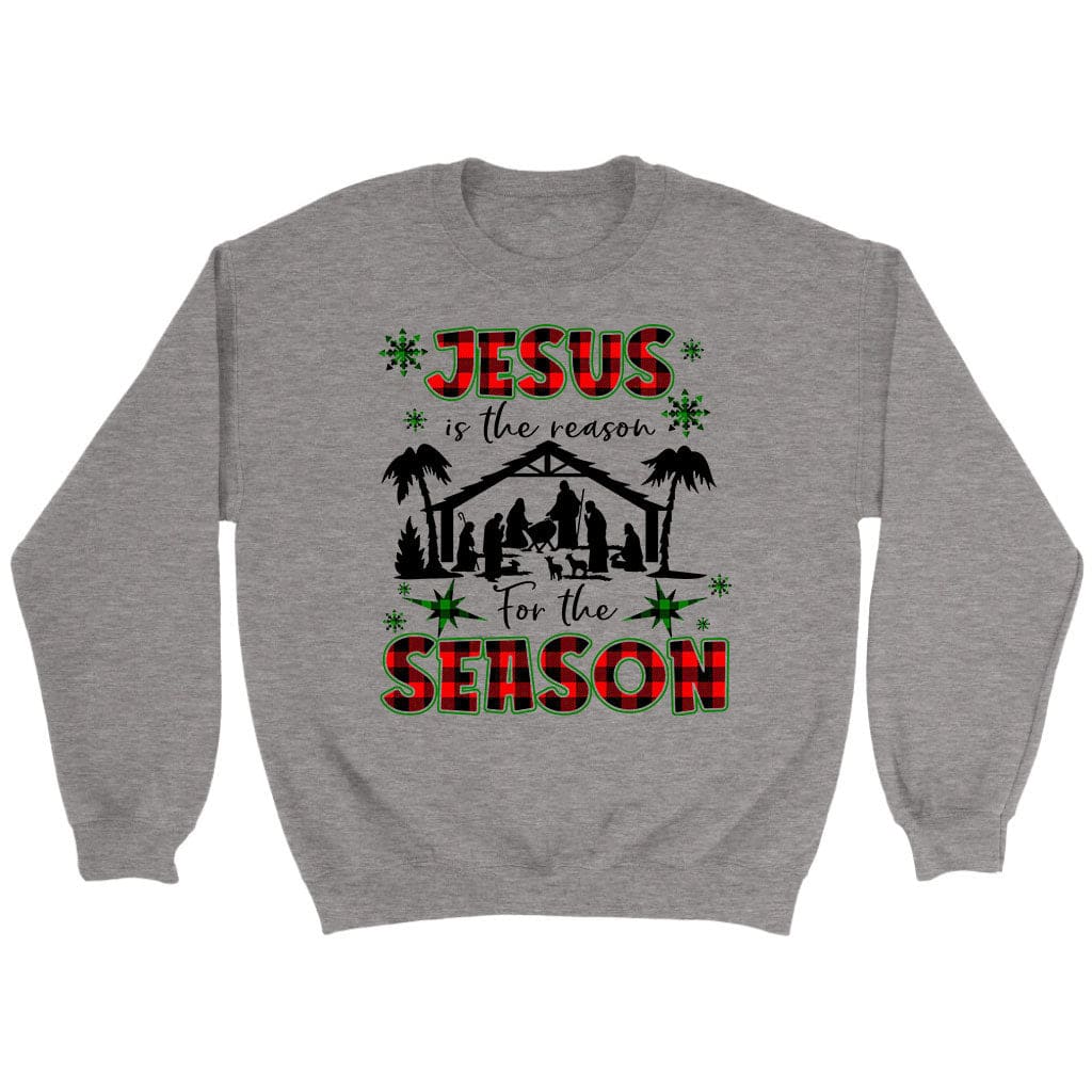 Jesus is the reason for the season sweatshirt, Christian Christmas sweatshirts