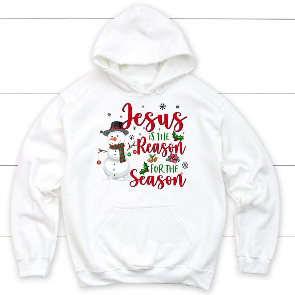 Jesus is the reason for the season Snowman Christmas hoodie