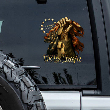 We The People - Bone Hand Decal Sticker