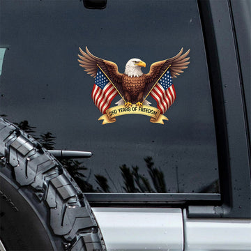 250 Anniversary 4th of July America Eagle 1776-2026 250 Years of Freedom Sticker