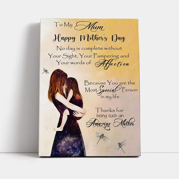 5 To My Mum Canvas Mother S Day Canvas, Mother's Day Canvas Art, Gift For Mom, Birthday Gift, Mother's Day Wall Art