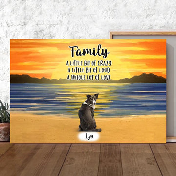 Personalized Canvas/Poster Prints For Friends/Pet Lovers - Unique Gift Custom With Dogs/Cats Breed &amp; Names - One Mom with Pets Conversation - Life is better with fur babies - (Up To 6 Pets/Dogs/Cats) - Furlidays