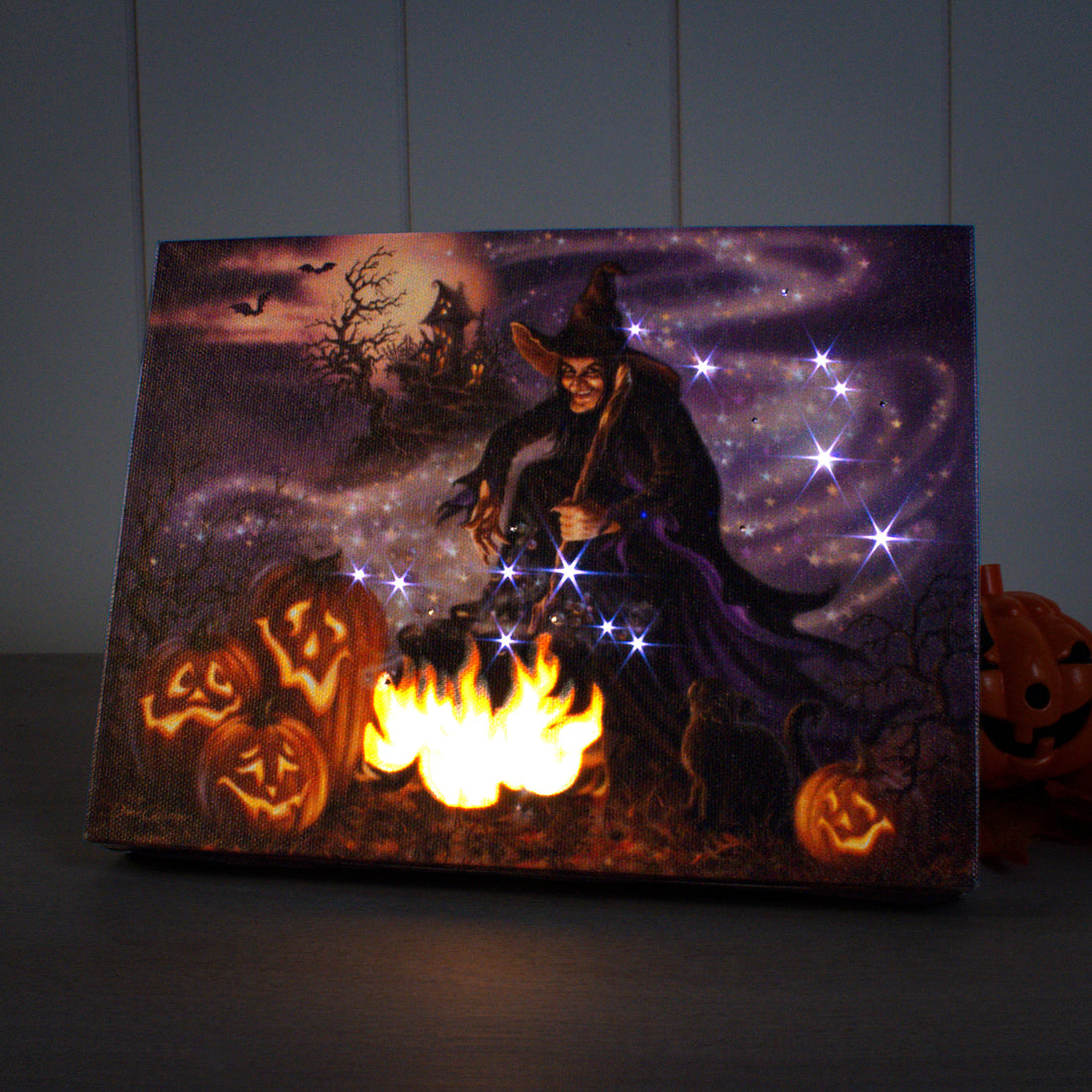 All Hallows Eve 8x6 Lighted Tabletop Canvas