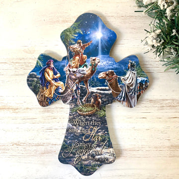 Wise Men Wooden Cross