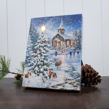Rejoice 8x6 Lighted Tabletop Canvas