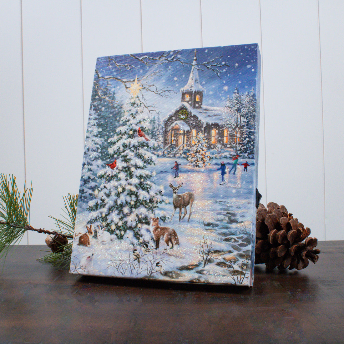 Rejoice 8x6 Lighted Tabletop Canvas