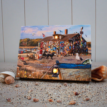 Lobster Shack 8x6 Lighted Tabletop Canvas