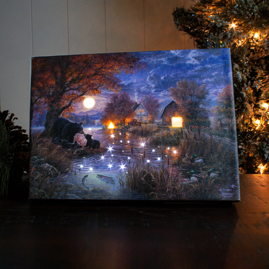 Black Bear Farms 8x6 Lighted Tabletop Canvas