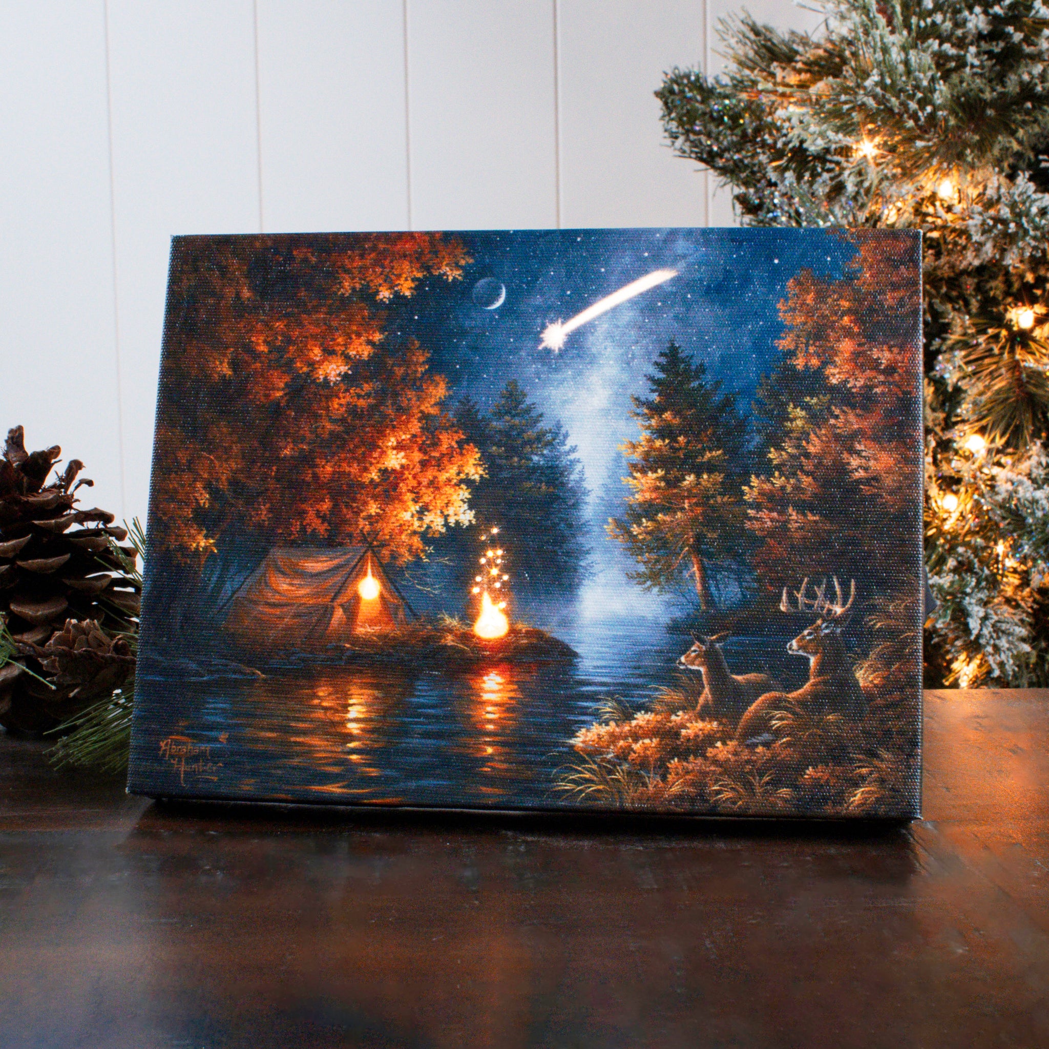Wishing Upon a Star 8x6 Lighted Tabletop Canvas