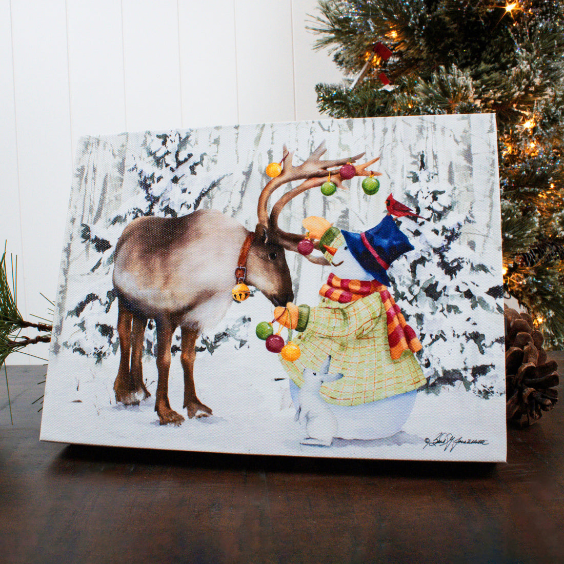 Sweet Friendship 8x6 Lighted Tabletop Canvas