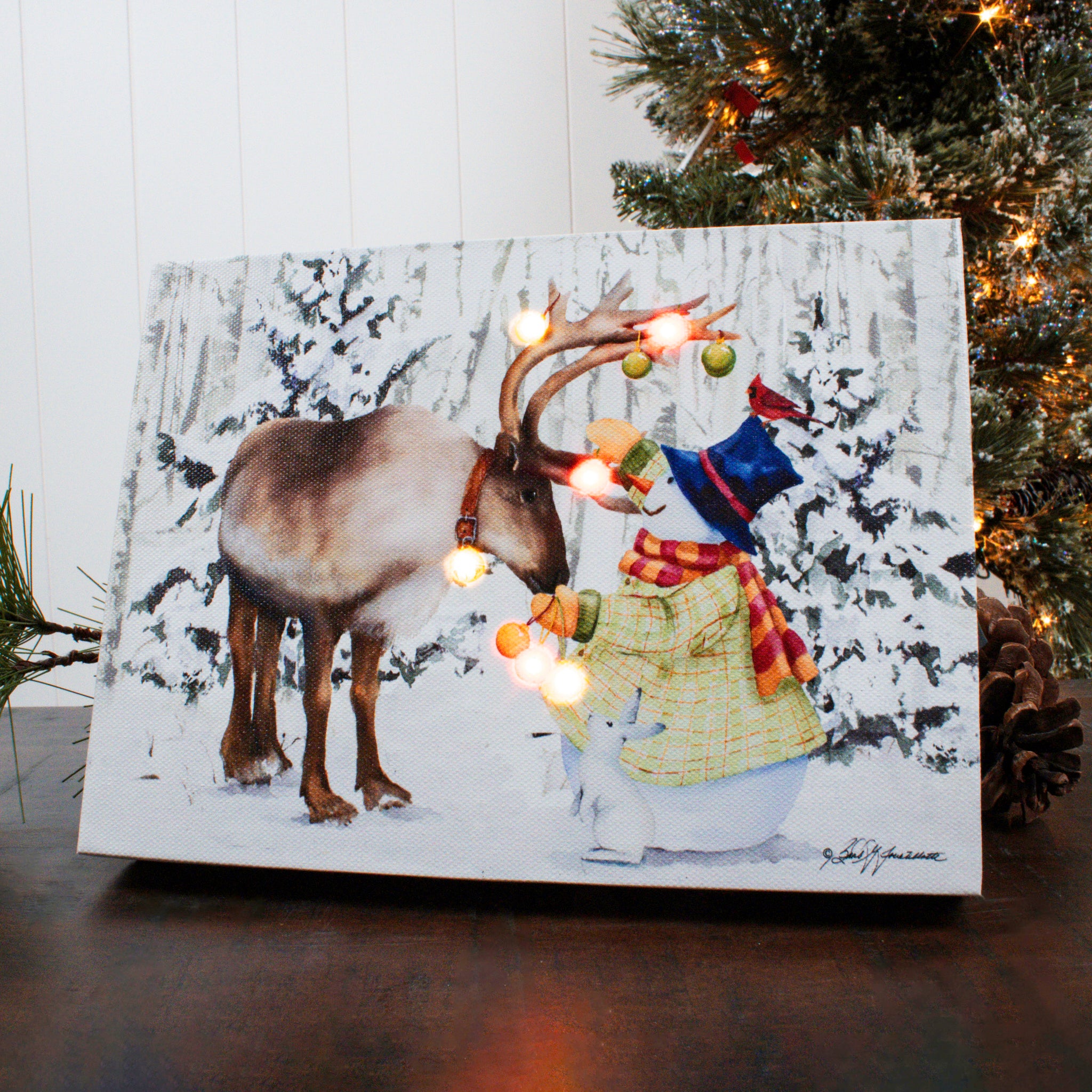 Sweet Friendship 8x6 Lighted Tabletop Canvas