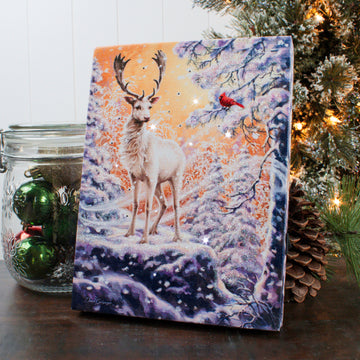 Wonderland Reindeer 8x6 Lighted Tabletop Canvas