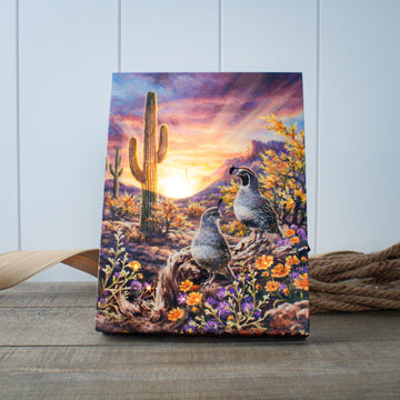 Quail Vista 8x6 Lighted Tabletop Canvas