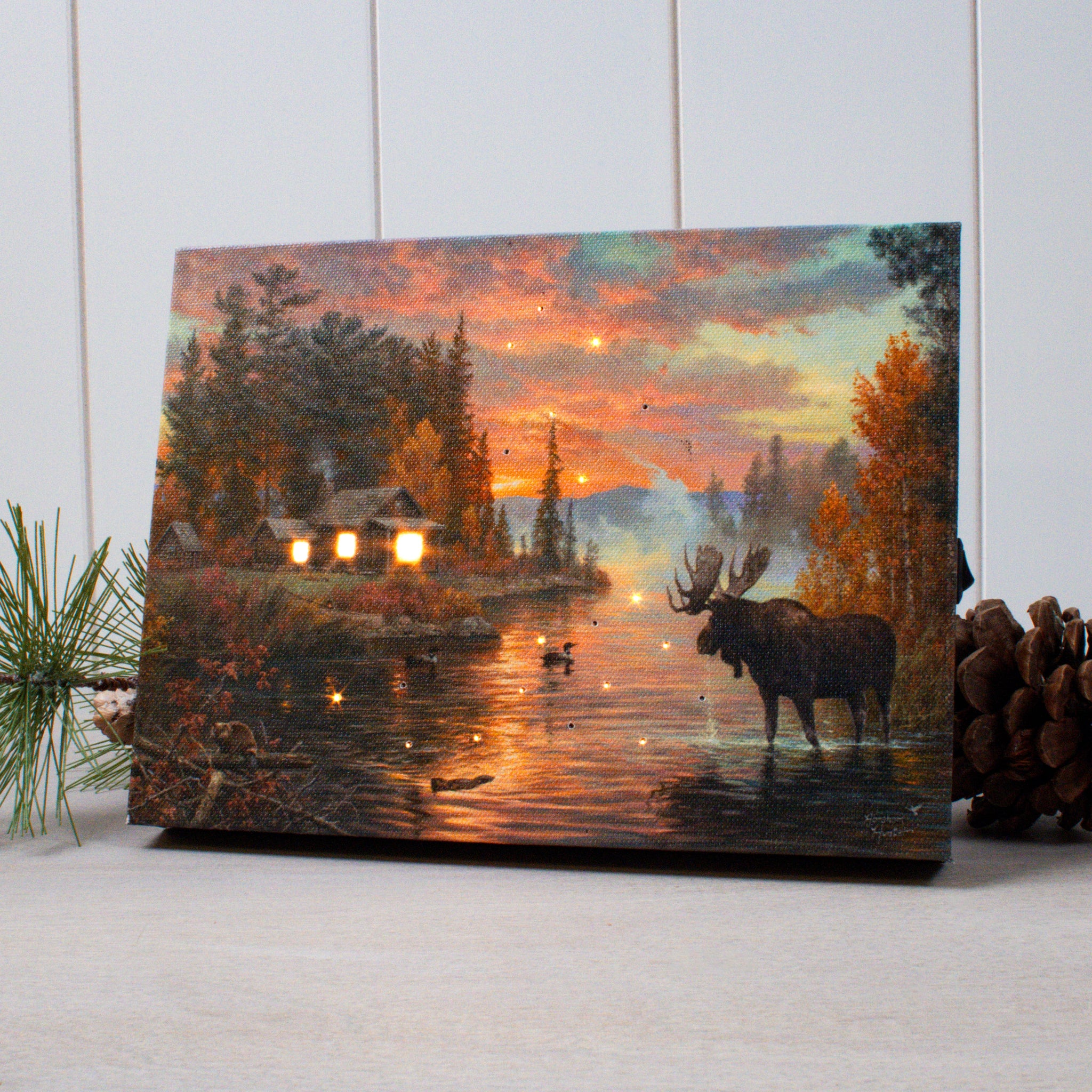 The Great North 8x6 Lighted Tabletop Canvas