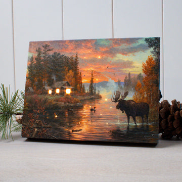 The Great North 8x6 Lighted Tabletop Canvas