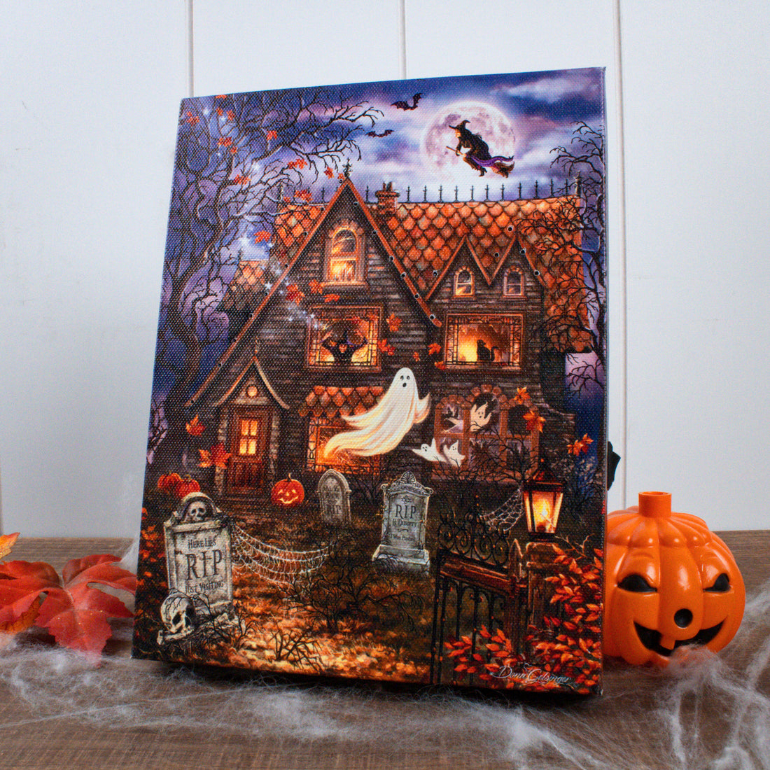 Mystery Mansion 8x6 Lighted Tabletop Canvas