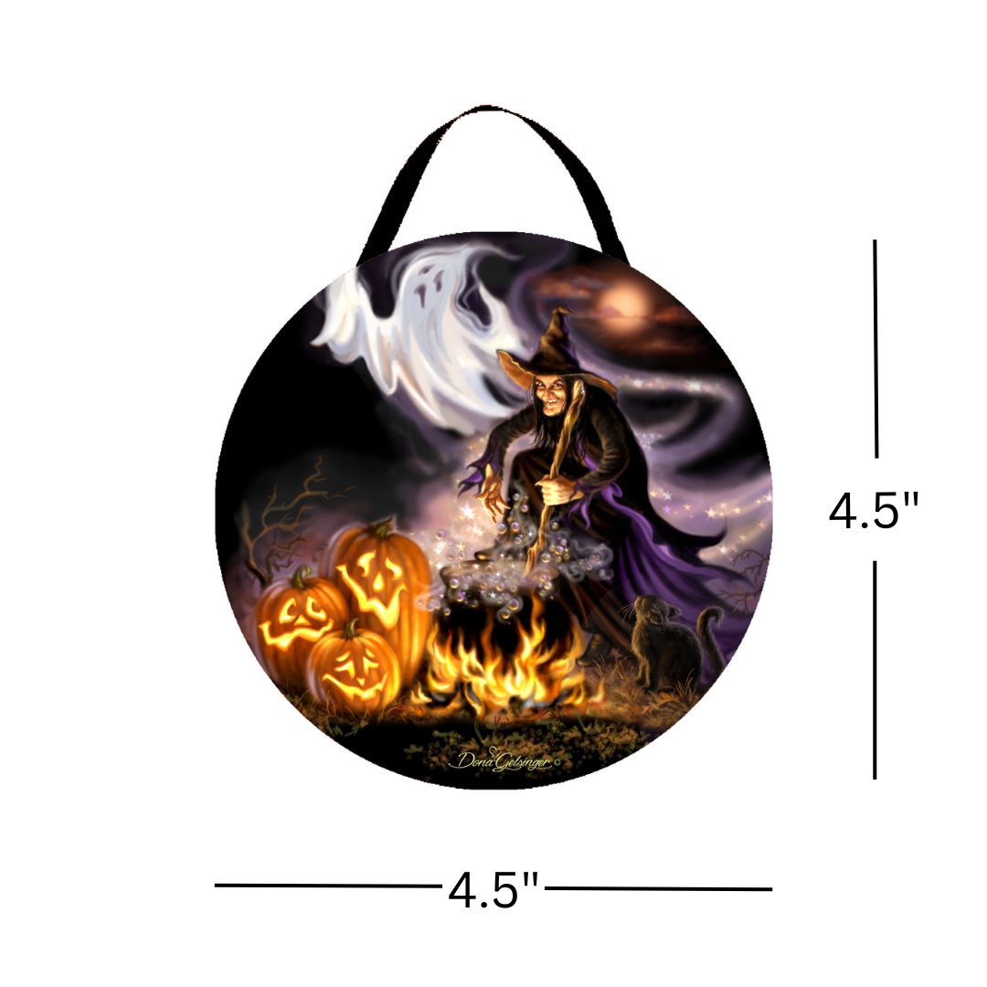 Witch Cauldron LED ornament