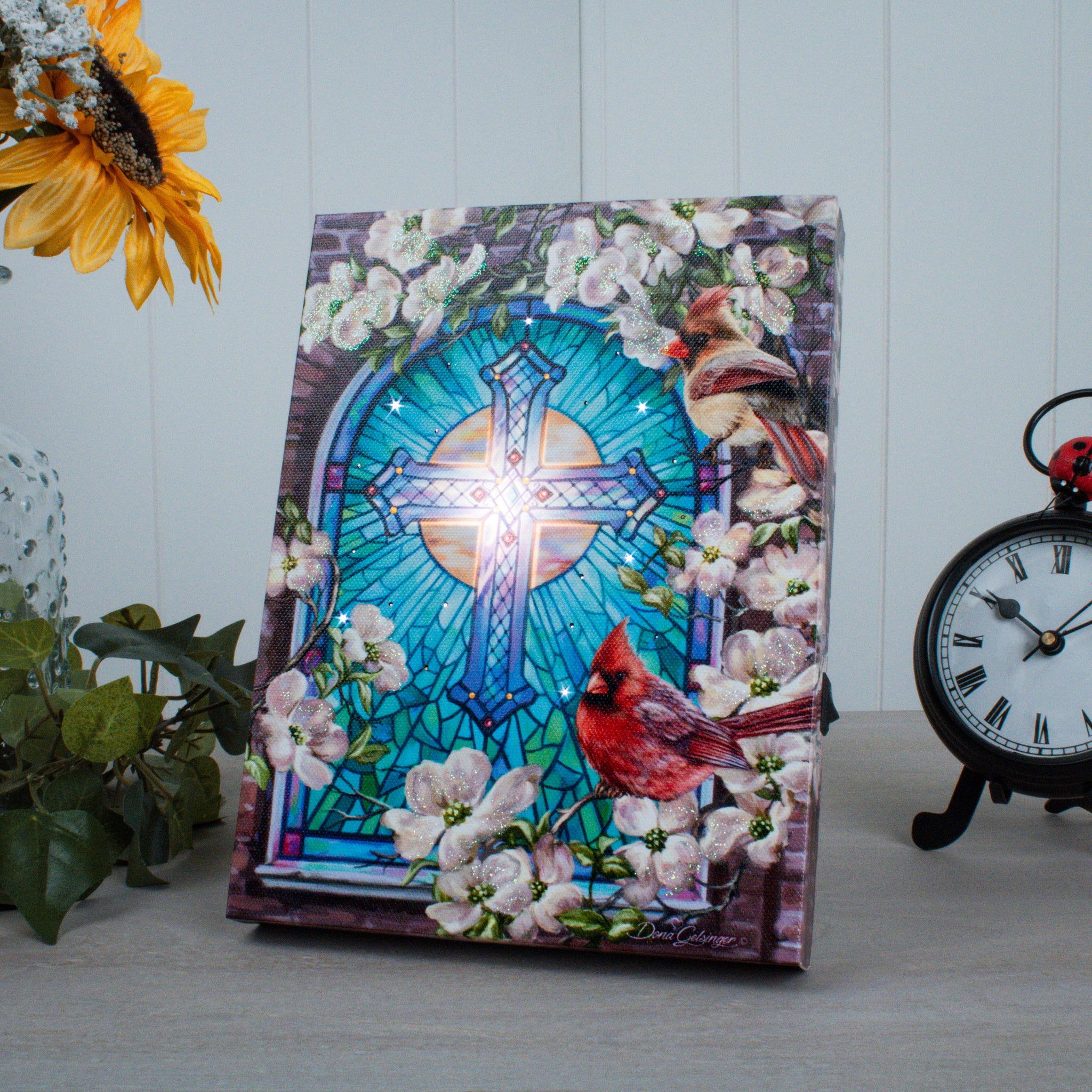 Sunday Morning 8x6 Lighted Tabletop Canvas