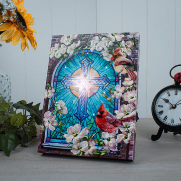 Sunday Morning 8x6 Lighted Tabletop Canvas