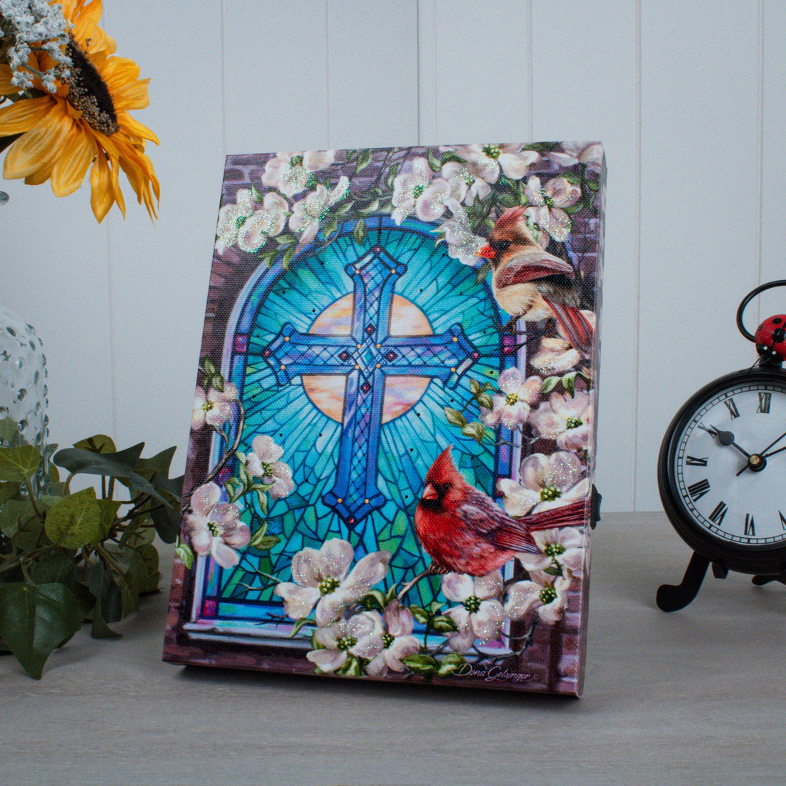 Sunday Morning 8x6 Lighted Tabletop Canvas