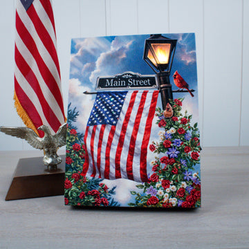 Main Street USA 8x6 Lighted Tabletop Canvas