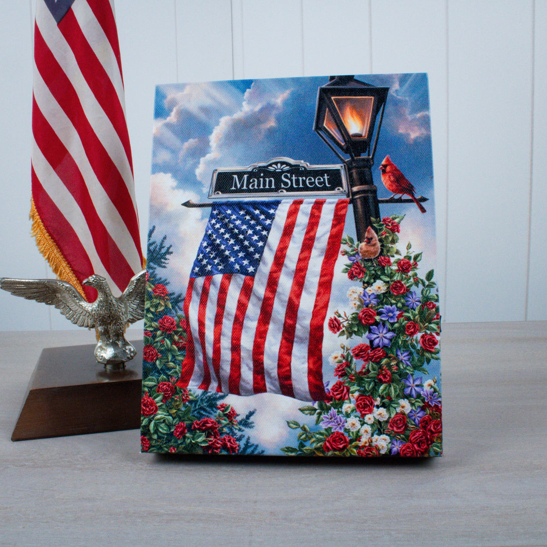 Main Street USA 8x6 Lighted Tabletop Canvas