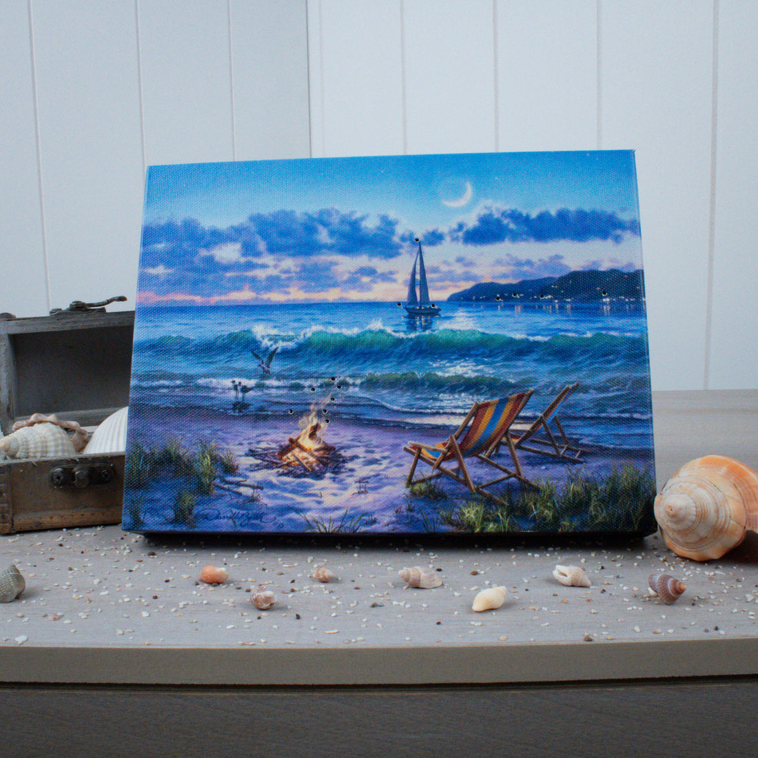 Magical Moonlight 8x6 Lighted Tabletop Canvas