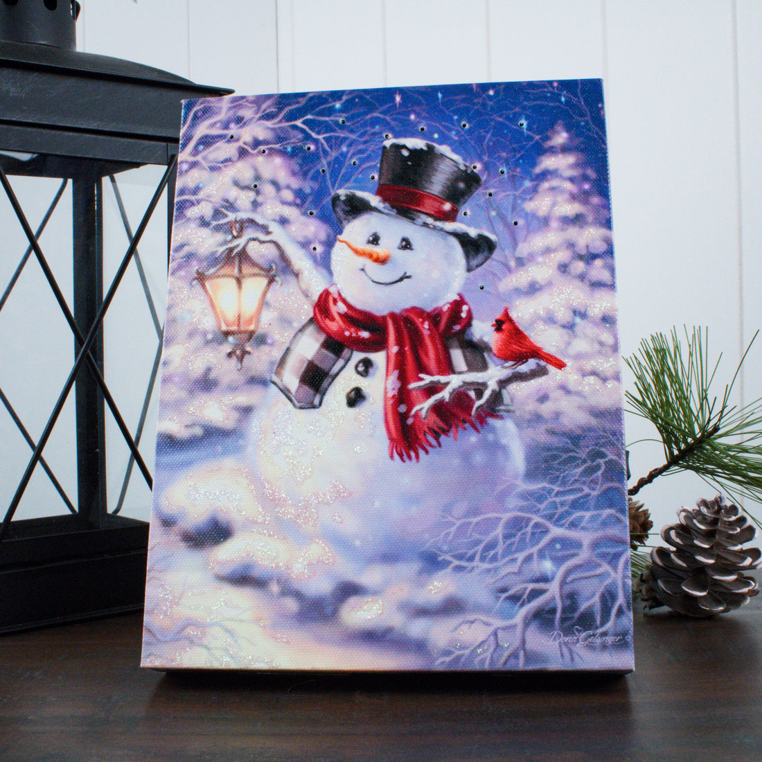 Winter Magic 8x6 Lighted Tabletop Canvas