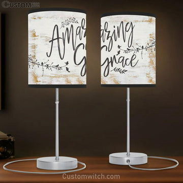 Amazing Grace How Sweet The Sound - Old Country Church - Christian Table Lamp Gift - Christian Bedroom Decor