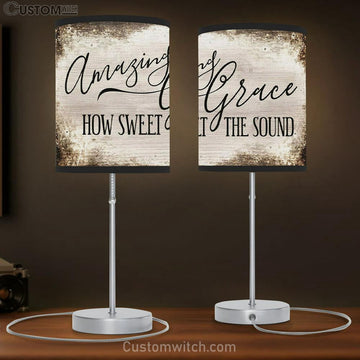 Amazing Grace Lamp Gift - Christian Table Lamp Gift - Christian Bedroom Decor