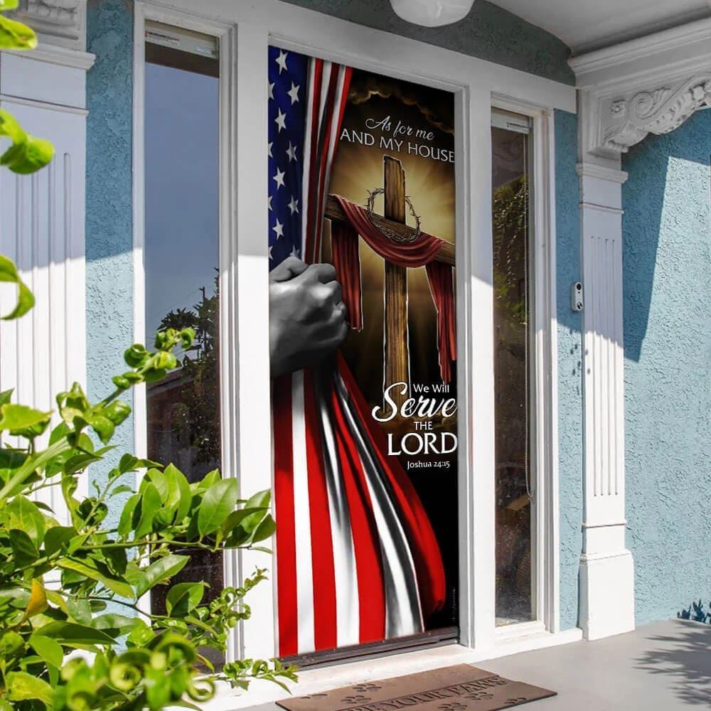 As For Me And My House Door Cover, We Will Serve The Lord Door Cover, Christian Door Decor, Door Christian Church, Christian Door Plaques
