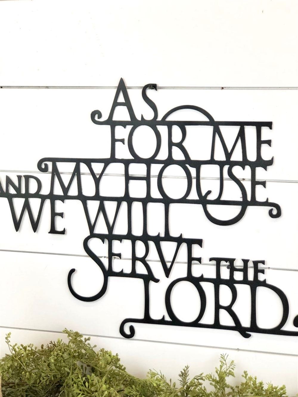 As For Me And My House Metal Art, Gift Ideas For Farm Woman, Large Metal Outdoor Signs, Outdoor Metal Sign Frames