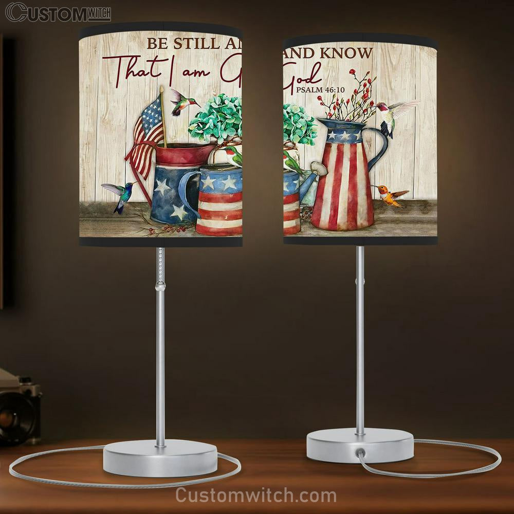 Be Still And Know Psalm 46 10 Table Lamp Gift - Christian Wall Table Lamp - Scripture Table Lamp Prints