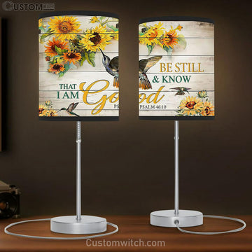 Be Still And Know That I Am God Psalm 46 10 Table Lamp Gift - Christian Wall Table Lamp - Scripture Table Lamp Prints