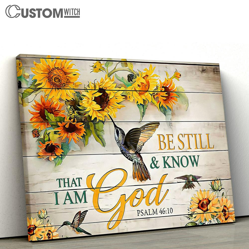 Be Still And Know That I Am God Psalm 46 10 Canvas Wall Art - Christian Wall Canvas - Scripture Canvas Prints