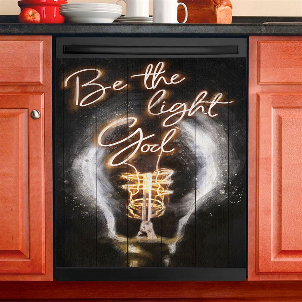 Be The Light God Dishwasher Cover, Christian Dishwasher Magnet Cover, Religious Kitchen Decor