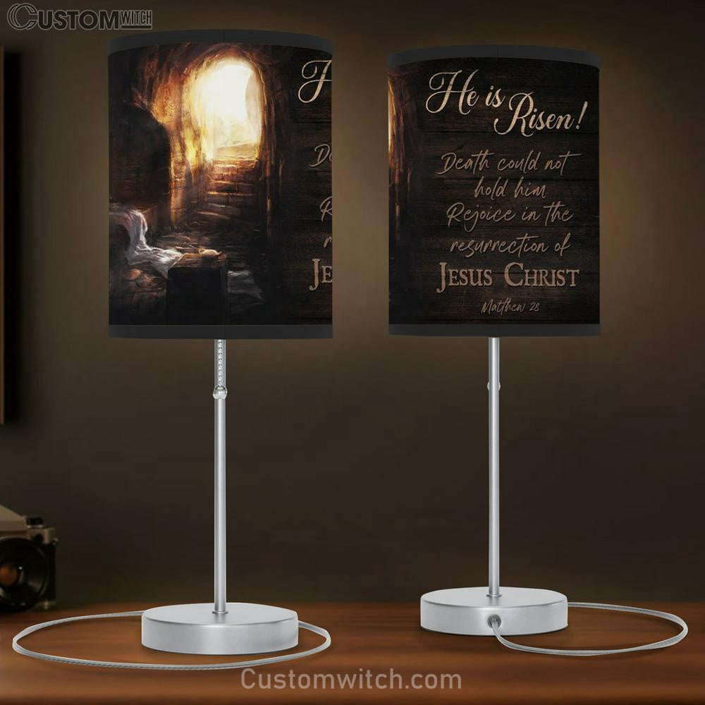 Beautiful Cave Jesus Christ He Is Risen Table Lamp