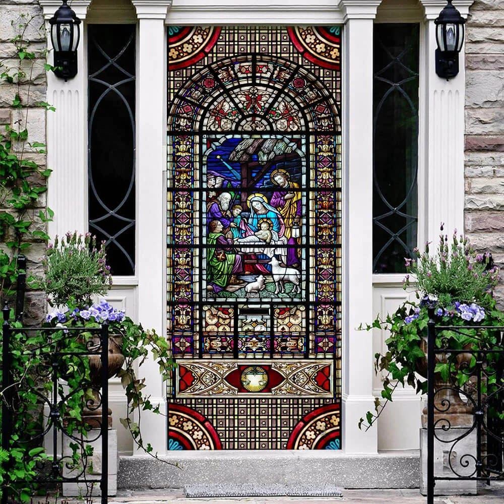 Birth Of Jesus Christ Door Cover, Christian Door Decor, Door Christian Church, Christian Door Plaques