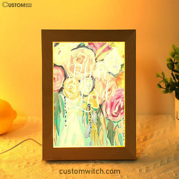 Bless The Lord O&#39; My Soul - Psalm 103 Frame Lamp Art - Christian Night Light Decor