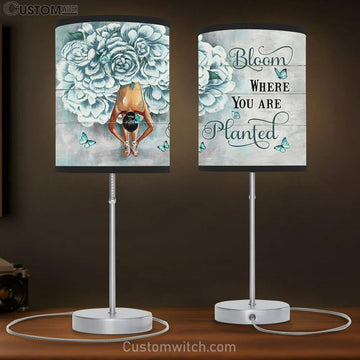 Bloom Where You Are Planted Ballet Butterfly Lamp Gift Table Lamp - Christian Lamp Gift - Religious Art