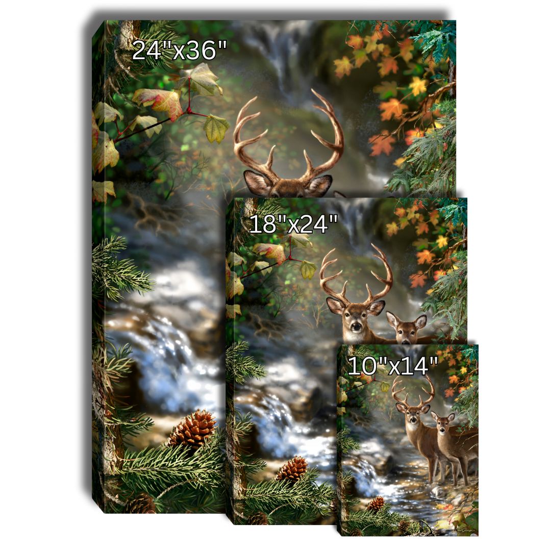 Deer Creek Canvas Wall Art