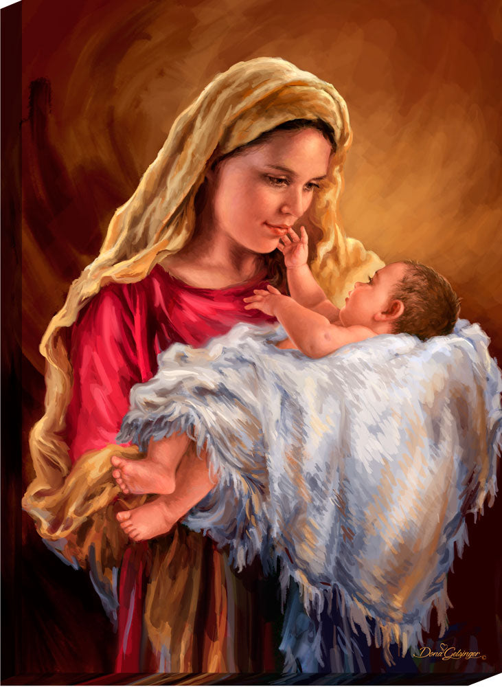 God's Loving Touch Canvas Wall Art