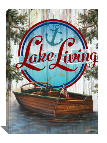 Lake Living Canvas Wall Art