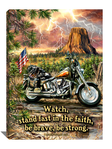 Open Road with Scripture Canvas Wall Art