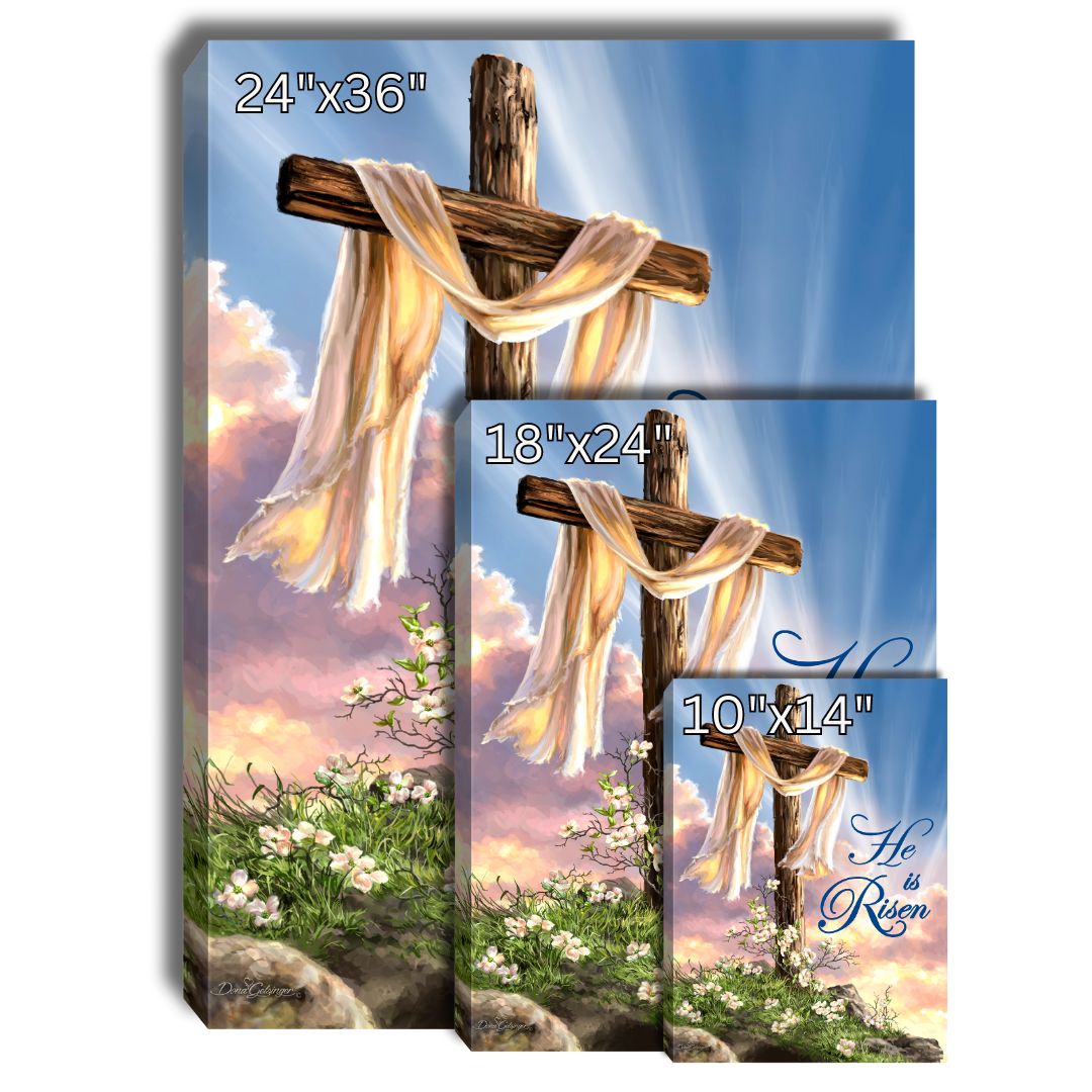 He Is Risen Canvas Wall Art