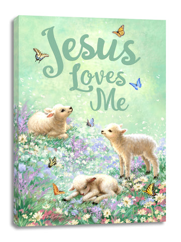 Jesus Loves Me Canvas Wall Art