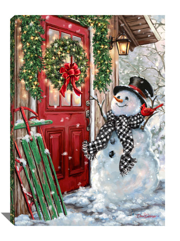 Country Christmas Canvas Wall Art