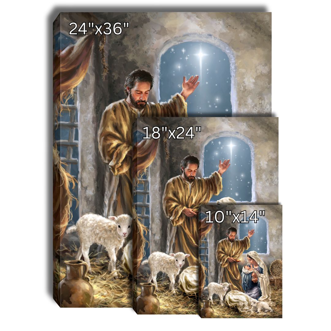 The King is Born Canvas Wall Art