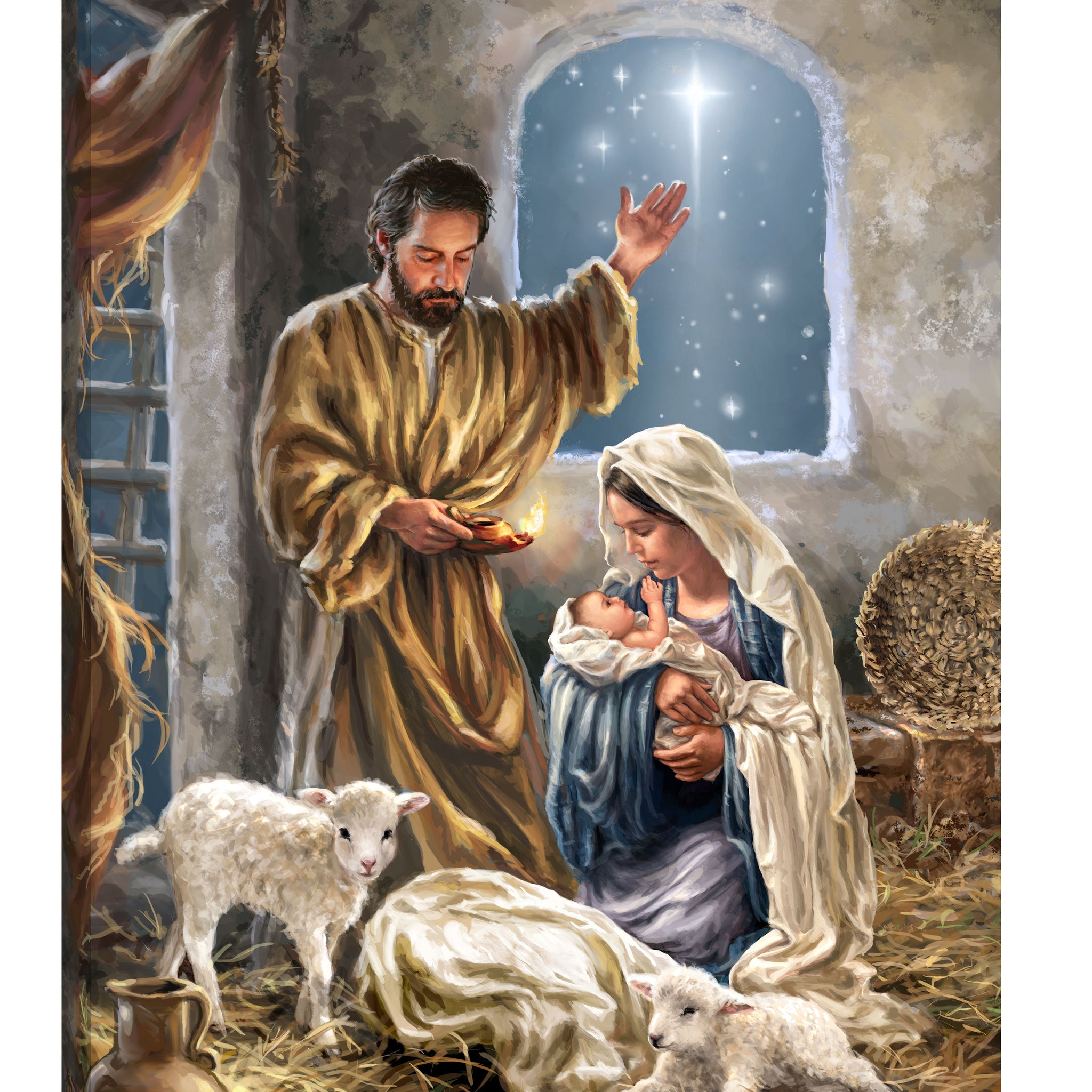 The King is Born Canvas Wall Art